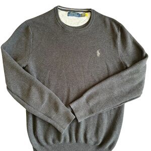 Ralph Lauren Charcoal Crewneck Sweater for Men
